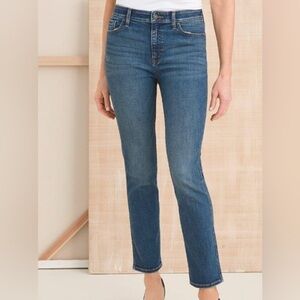 Chico’s Women’s Define Me Denim Jeans Size 16R 3R Straight Leg Ankle New